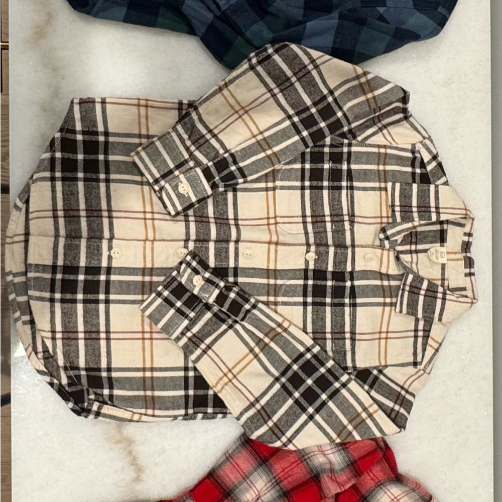 Bundle GAP Kids Plaid Button Down Shirts Size 5T